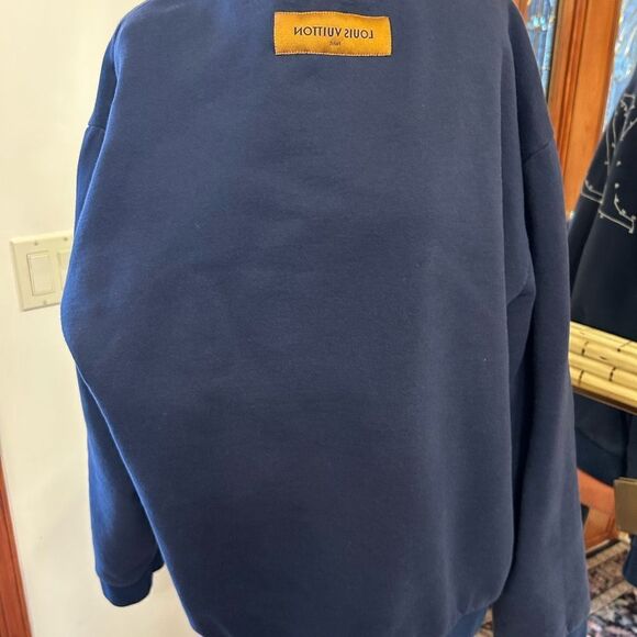 Men’s Louis Vuitton, LV stitch, embroidered sweatshirt size XXL made in Italy - Picture 6 of 9